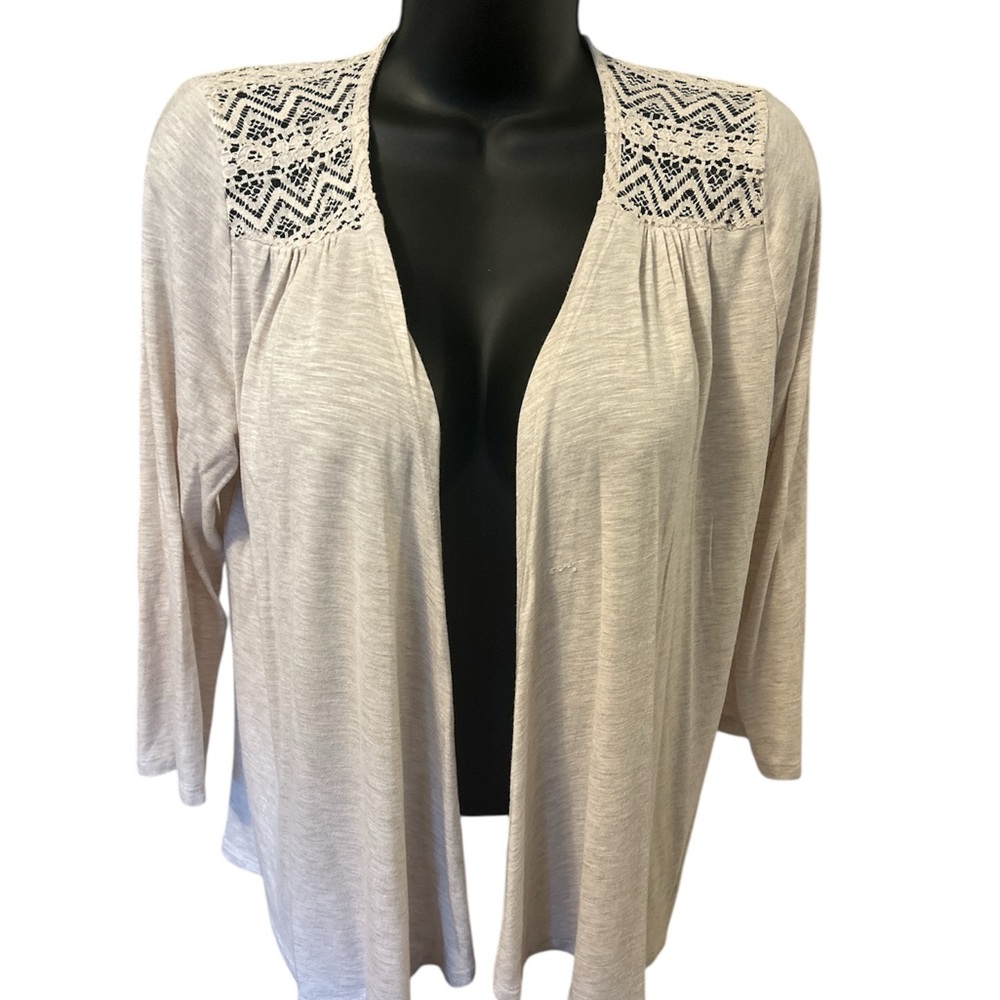 Maurices Taupe Lace Knitwear